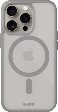LAUT Huex Protect case with MagSafe for iPhone 15 Pro Max - gray, LAUT
