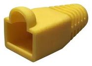 STRAIN RELIEF BOOT, 1POS, PVC, YELLOW