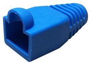 STRAIN RELIEF BOOT, 1POS, PVC, BLUE