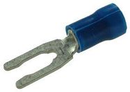 TERMINAL, SPADE TONGUE, #6, 14AWG, BLU