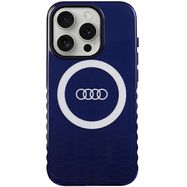 Audi IML Big Logo MagSafe case for iPhone 15 Pro - blue, Audi