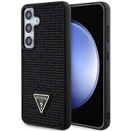 Guess Rhinestone Triangle case for Samsung Galaxy S24 - black, Guess