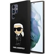 Karl Lagerfeld Silicone Ikonik case for Samsung Galaxy S24 Ultra - black, Karl Lagerfeld