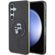 Karl Lagerfeld IML Karl&amp;Choupette MagSafe case for Samsung Galaxy S24 - black, Karl Lagerfeld
