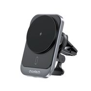 Choetech T206-F car holder with inductive charger up to 15W - black, Choetech