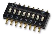 SWITCH, DIP, SMD, SPST, 8 WAY