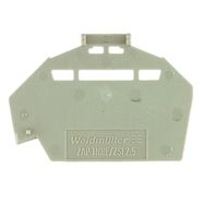 End plate (terminals), 46.7 mm x 1.1 mm, dark beige Weidmuller