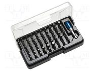 Kit: screwdriver bits; 25mm; Mounting: 1/4" (C6,3mm); plastic box CRESCENT