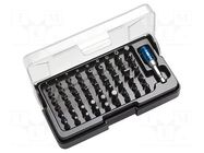 Kit: screwdriver bits; 25mm; Mounting: 1/4" (C6,3mm); plastic box CRESCENT