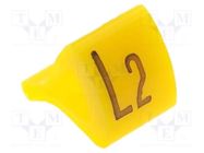 Markers; Marking: L2; 6÷10.5mm; H: 16mm; A: 10mm; -30÷100°C; leaded KURANT