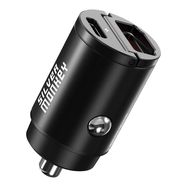 Silver Monkey PDQC-CPCT30-SM 30W car charger 1x USB-C PD 1xUSB-A QC - black, Silver Monkey