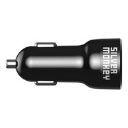 Silver Monkey SMA078 car charger 1xUSB-C 1xUSB-A 45W PD QC - black, Silver Monkey
