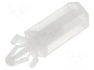 PCB distance; L: 19.1mm; Plate mount.hole dia: 4mm; natural KSS WIRING