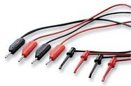 TEST LEAD SET, BLK, RED, 530MM, 60V, 5A