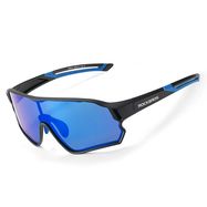 Rockbros 14110009001 polarized cycling glasses for children 8-14 years old - black and blue, Rockbros