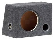 Car loudspeaker enclosure; MDF; black melange; 250mm; 35l BASSER