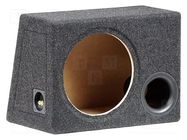 Car loudspeaker enclosure; MDF; black melange; 300mm; 40l BASSER