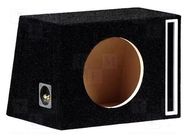 Car loudspeaker enclosure; MDF; black; 250mm; Øhole: 232mm; 35l BASSER