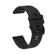 Silicone Strap for Garmin Fenix 3 / 5X / 6X / 7X Pro - Black, Hurtel