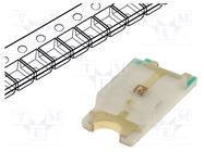LED; red; SMD; 1206; 290÷500mcd; 1.8÷2.4VDC; 3.2x1.6x0.68mm; 120° OPTOFLASH