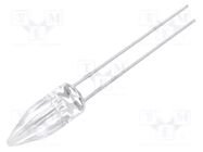 LED; white warm; 5mm; candle light effect; 750÷1120mcd; 100°; 20mA OPTOSUPPLY