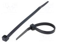 Cable tie; L: 120mm; W: 4.8mm; black; polyamide; 215.5N; Ømax: 30mm KSS WIRING