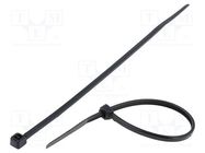 Cable tie; L: 120mm; W: 2.5mm; polyamide; 78.5N; black; Ømax: 30mm KSS WIRING