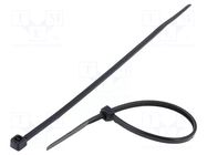 Cable tie; L: 120mm; W: 2.5mm; black; polyamide; 78.5N; Ømax: 30mm KSS WIRING