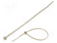 Cable tie; L: 203mm; W: 3.2mm; polyamide; 176.5N; natural; Ømax: 53mm KSS WIRING