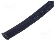 Braid; ØBraid : 14÷18mm; polyester; black; reel; -70÷125°C CYG/KTG