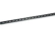 SLEEVING, SPIRAL, PE, 4MM, BLK, 30M