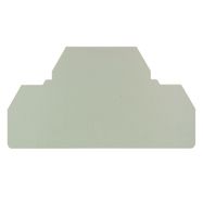Partition plate (terminal), End and intermediate plate, 79 mm x 43 mm, dark beige Weidmuller