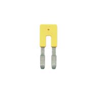 Cross-connector (terminal), Plugged, Number of poles: 2, Pitch in mm: 5.00, Insulated: Yes, 24 A, yellow Weidmuller