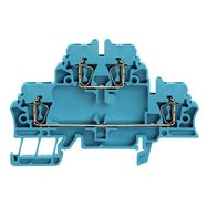 Multi-tier modular terminal, Tension-clamp connection, 2.5 mm², 500 V, 20 A, Number of levels: 2, blue Weidmuller