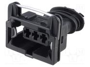 Connector: automotive; JPT; female; plug; for cable; PIN: 3; black TE Connectivity