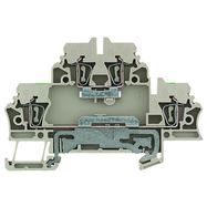 Multi-tier modular terminal, Tension-clamp connection, 2.5 mm², 500 V, 20 A, Number of levels: 2, dark beige Weidmuller