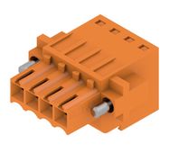 PCB plug-in connector, female plug, 3.50 mm, Number of poles: 4, 180°, Tension-clamp connection, Clamping range, max. : 1.5 mm², Box