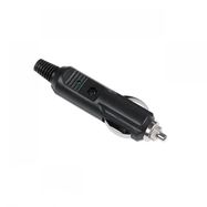 Car cigarette lighter plug, with fuse and LED indication