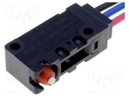 Microswitch SNAP ACTION; 0.1A/125VAC; 0.1A/30VDC; without lever OMRON Electronic Components