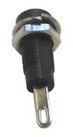 BANANA SOCKET, 6A, 2MM, PANEL, BLACK