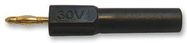 ADAPTOR, 2MM/4MM, M/F, BLACK