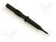 Probe tip; black; Tip diameter: 0.7mm; Socket size: 4mm ELECTRO-PJP