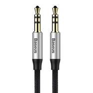 Baseus Yiven Audio Cable Cable 3.5 male Audio M30 1.5M Silver+ Black, Baseus
