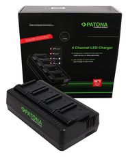 PATONA Premium 4-fold Charger NP-FZ100 for Sony A7 III Alpha 7 A7 R III Alpha 9, PATONA