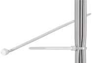 Cable Tie, Weather Resistant Nylon, transparent-white - 4.35 mm wide and 275 mm long, transparent