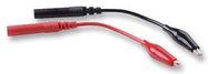 TEST LEAD SET, BLK, RED