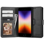 Tech-Protect Wallet Case for iPhone 7 / 8 / SE 2020 / 2022 - Black, Tech-Protect