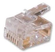 RJ12 CONN, PLUG, 6P6C/UNSHLD/1PORT/CABLE