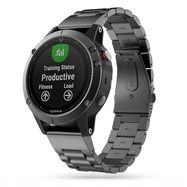 Tech-Protect Stainless Bracelet for Garmin Fenix 5 / 6 / 6 Pro / 7 - Black, Tech-Protect