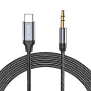 Tech-Protect UltraBoost audio USB-C / 3.5mm mini jack cable 1 m - black, Tech-Protect